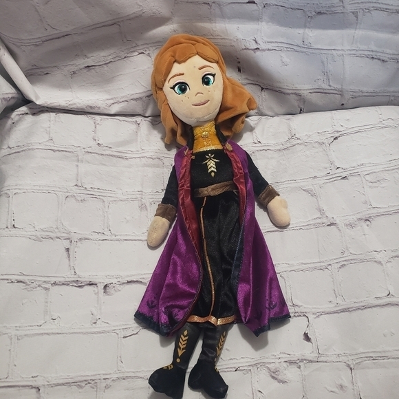 Disney Frozen 2 Anna Cloth Doll 16-Inch TY Sparkle Year 2019 - Picture 8 of 8